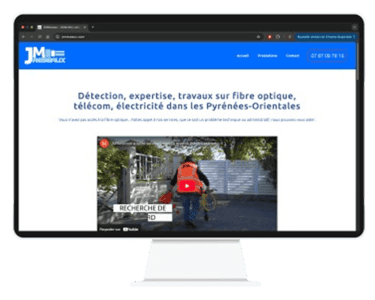 Image avec un représentant la page d'accueil du site internet de jmreseaux